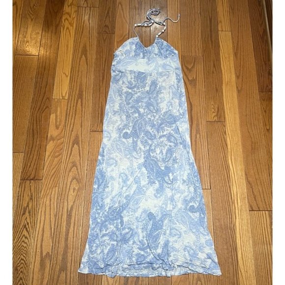 TOMMY Bahama Soft Flowy Maxi Dress, Lady’s Size XL, Preloved, Sleeveless Beads - Picture 5 of 9